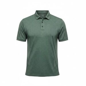 Xersion Train Polo Shirt Green Heather Seamless Breathable Slim Fit Mens Sz Med
